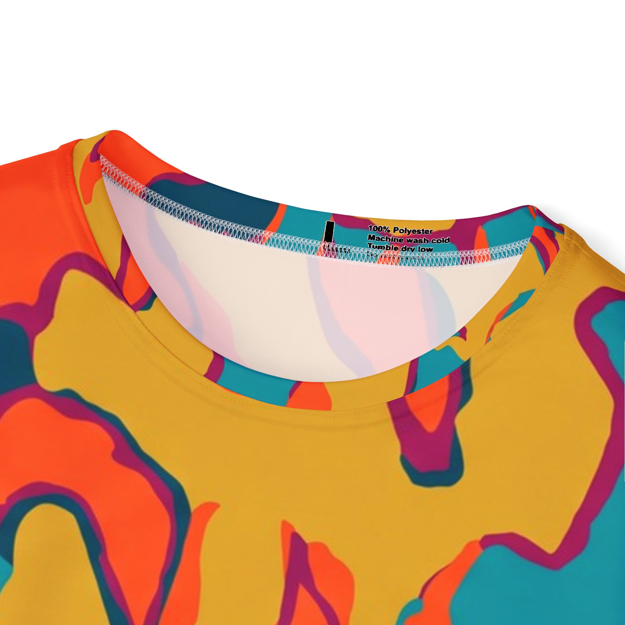 Men's Abstract Neon Sports Jersey — Vibrant All-Over Print Athletic Tee - Image 4