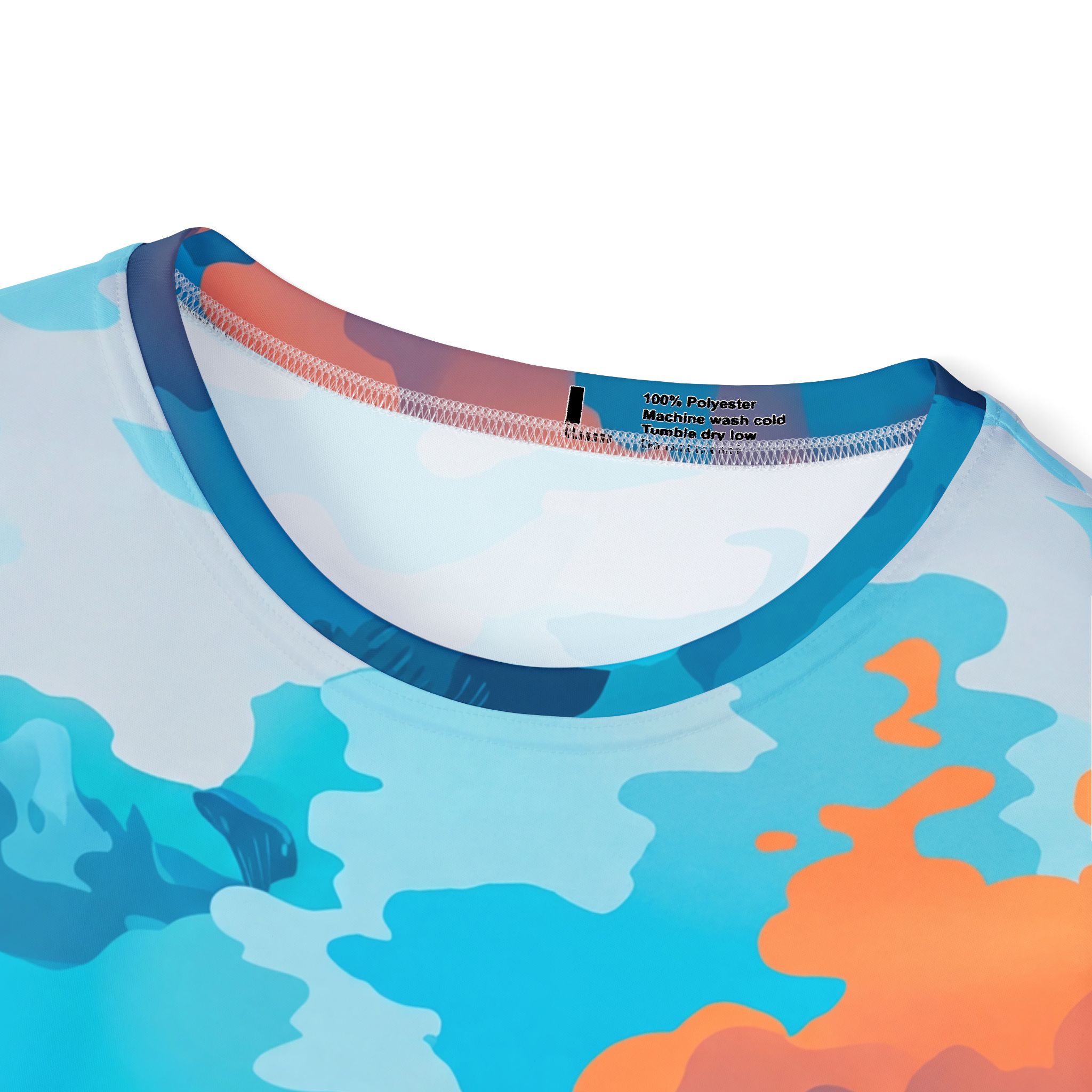 Underwater Sunset Sports Jersey — Ocean Coral All-Over Print - Image 10