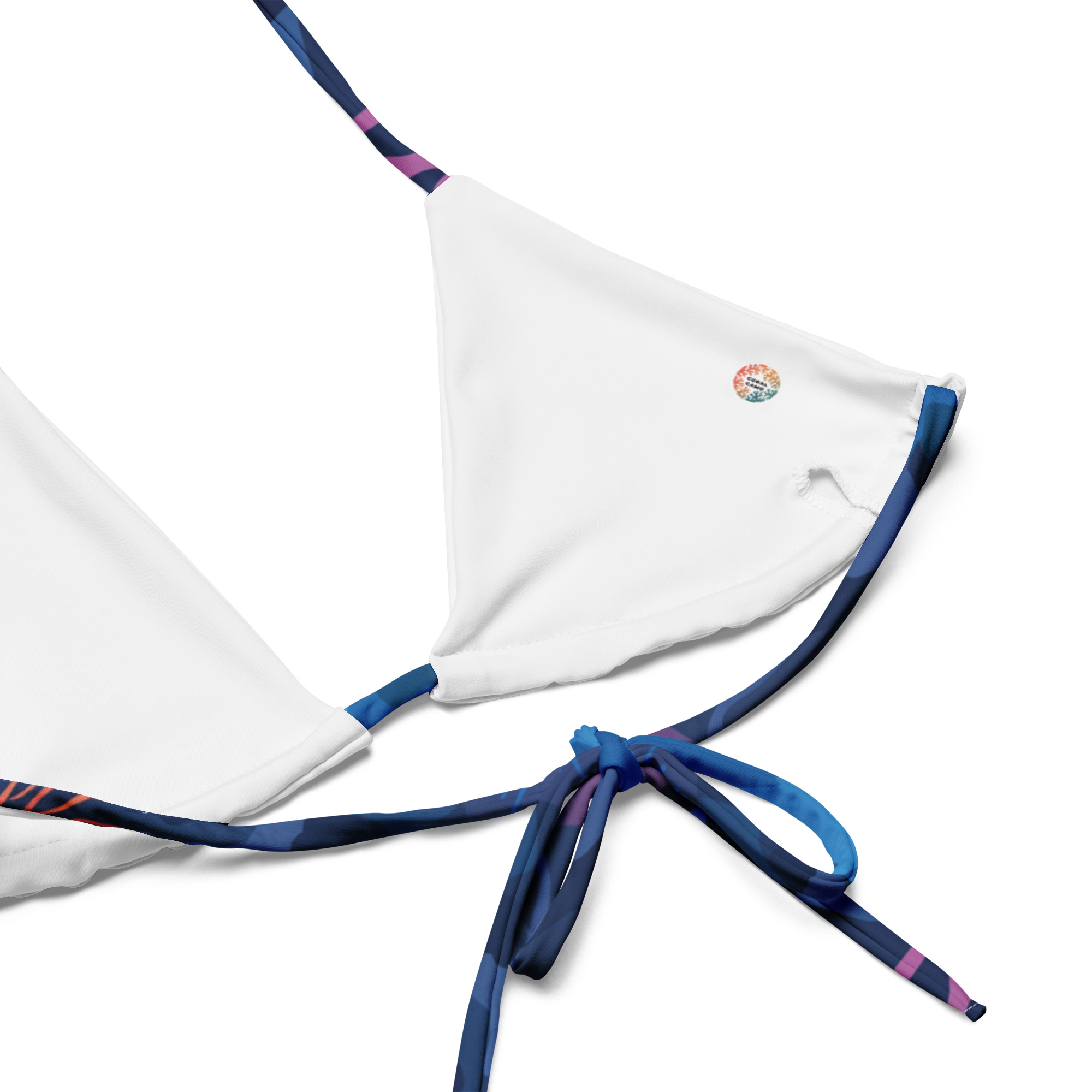 All-over print recycled string bikini - Image 15